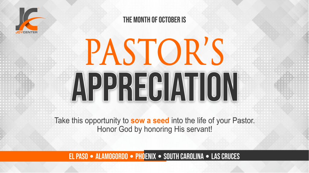 Pastor’s Appreciation Month Christian Joy Center